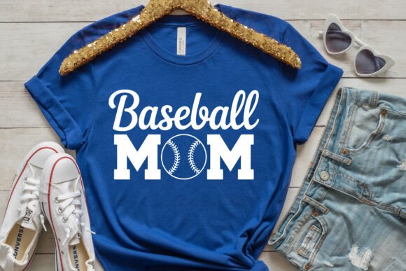 Baseball Mom SVG, T-Shirt Design