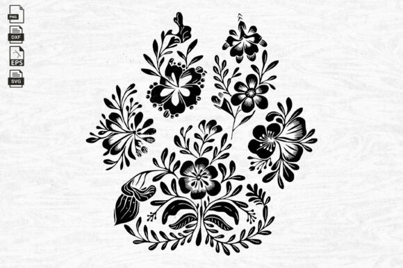 Floral Dog Paw, Dog Lover, Dog Mom SVG: Designer Review