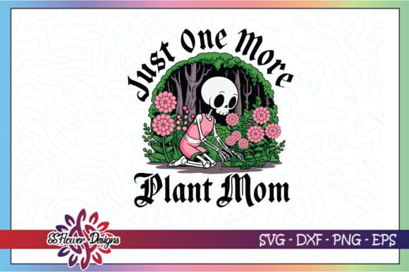 Floral Skull Skeleton Plant Mom SVG
