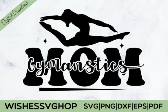 Gymnastics Mom SVG PNG Free