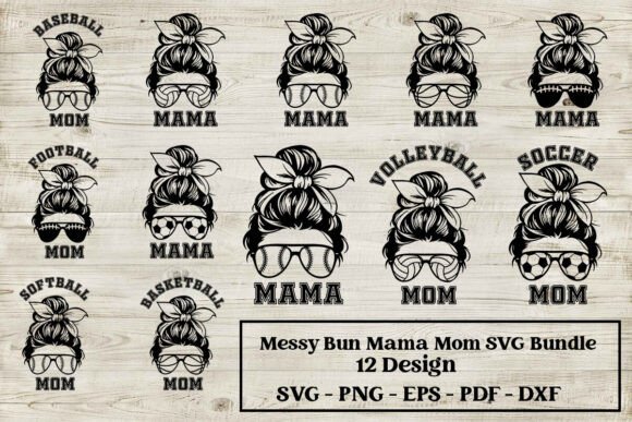 Messy Bun Mama Mom SVG Bundle Cut File: A Designer’s Real-Use Review