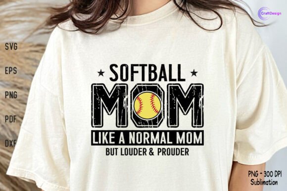 Softball Mom Like a Normal Mom SVG PNG: Embroidery Design Review
